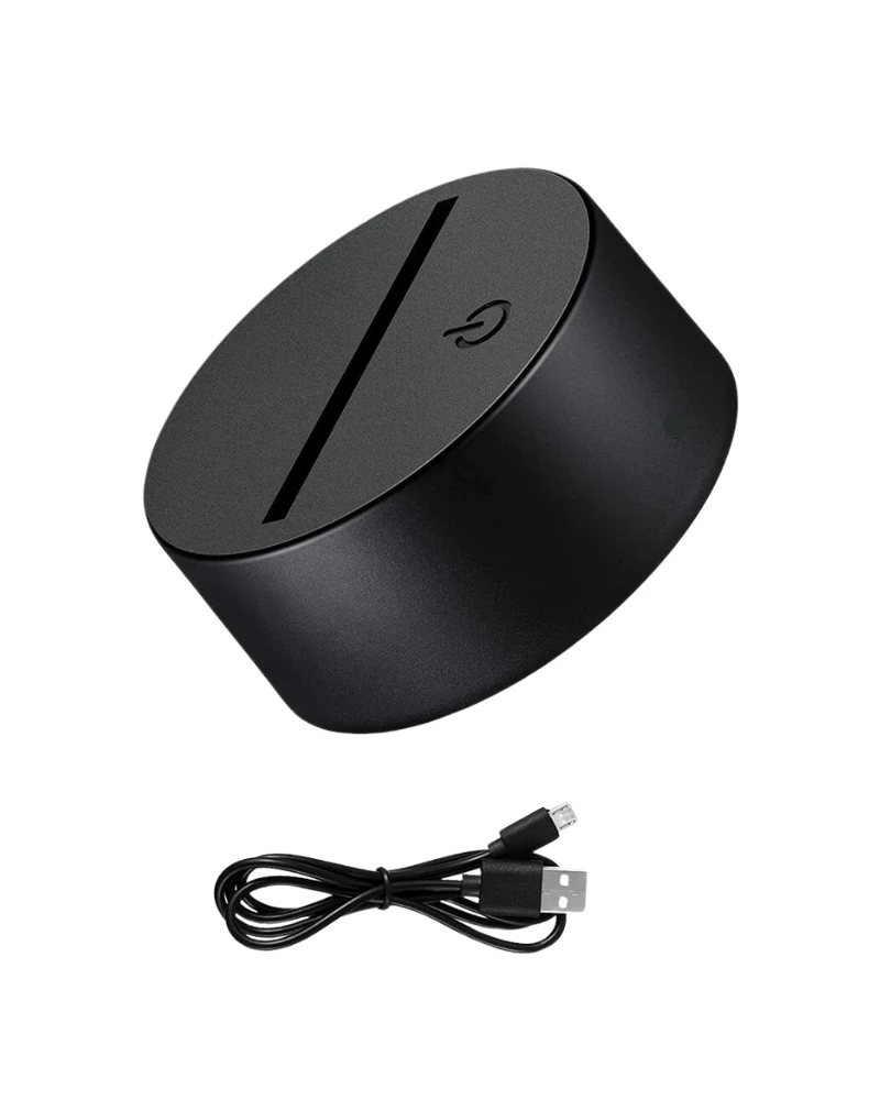 GearUP Acrylic Night Lamp (Only Base)- Black