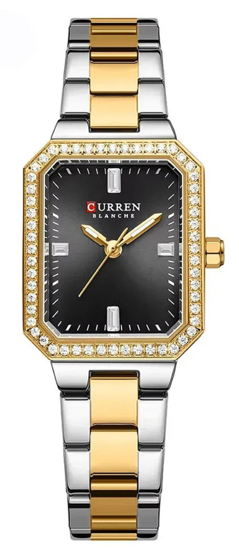 CURREN 9102 Casual Quartz Stainless Steel Ladies Watch-Black