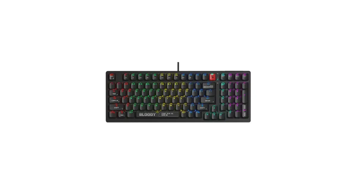 A4tech Bloody S98 BLMS Red Plus Switch RGB Mechanical Gaming Keyboard