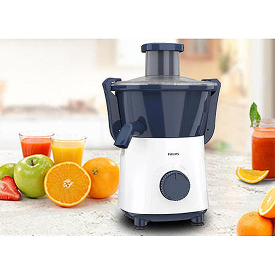 Philips 500W Juicer (HL7566/00)-Deep Azure