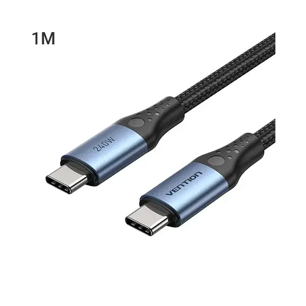 Vention TREBF 5A USB 2.0 Type-C to C Male Aluminum Alloy Cable - 1M