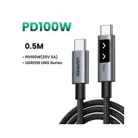 UGREEN L509 (45612) USB-C to USB-C PD Fast Charging Cable - 0.5M