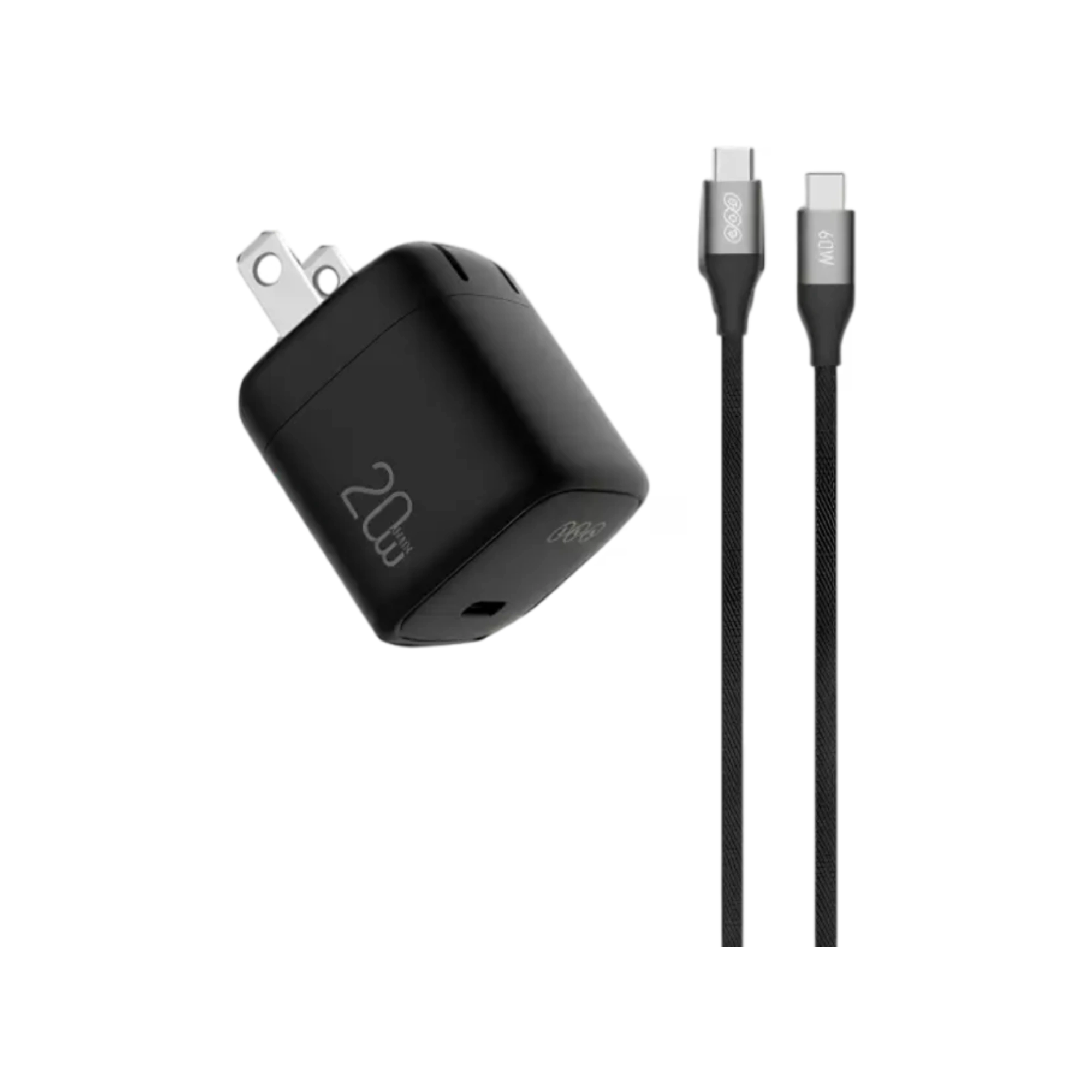 QCY CK02-MG 20W Adapter with Type-C Cable Set