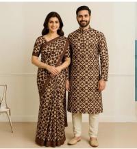 Eid Special Couple Sharee Panjabi Combo