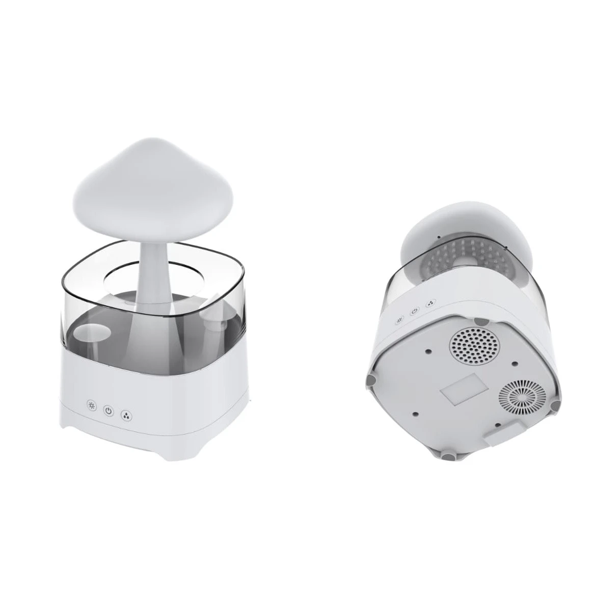5 IN 1 Bluetooth Speaker Rain Cloud Humidifier, switchable 7 colors, 450ml capacity super quiet, intelligent anti-dry function
