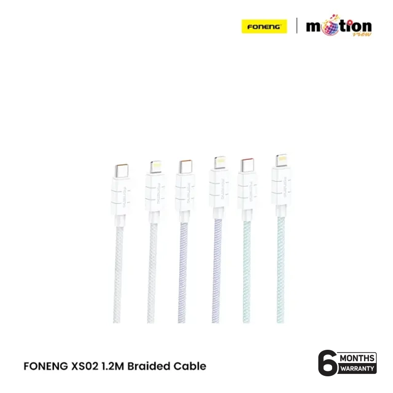 FONENG (XS02) Type-C to Lightning 1.2M Braided Cable