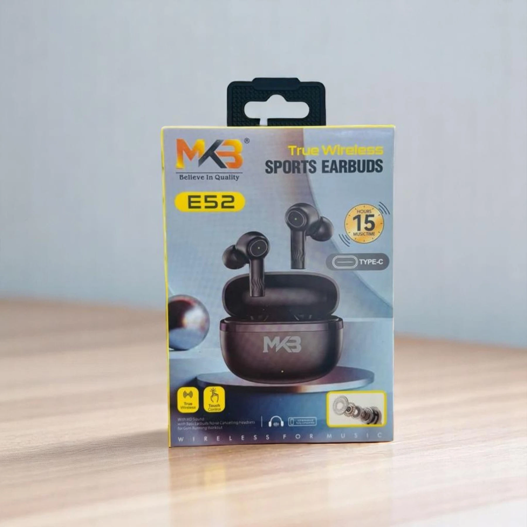 MKB E52 True Wireless Earbuds – Black