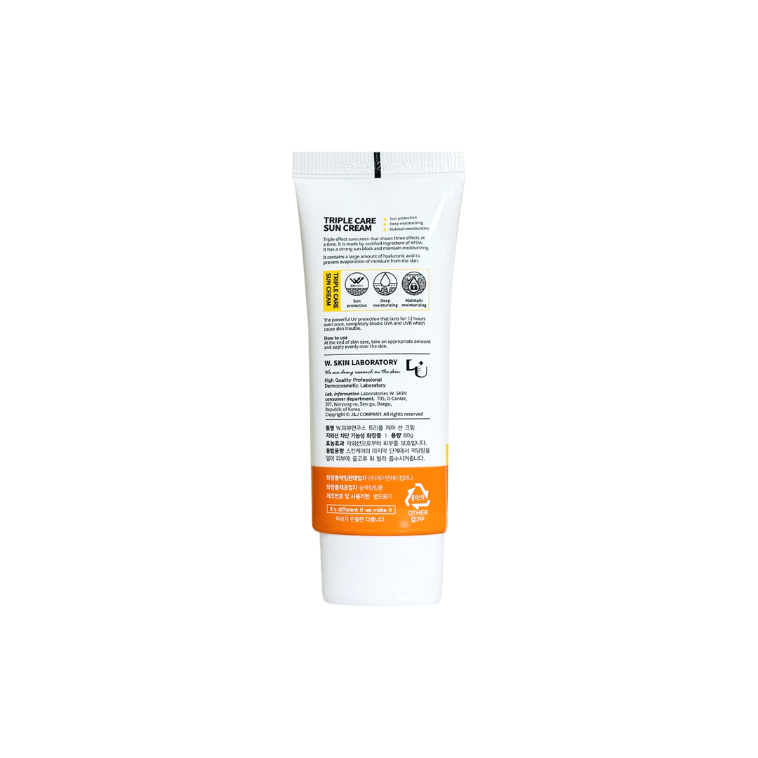 W.Skin Laboratory Triple Care Sun Cream Spf 50+ 60 g