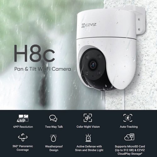 EZVIZ CS-H8C 2MP Outdoor WiFi Pan/Tilt Camera