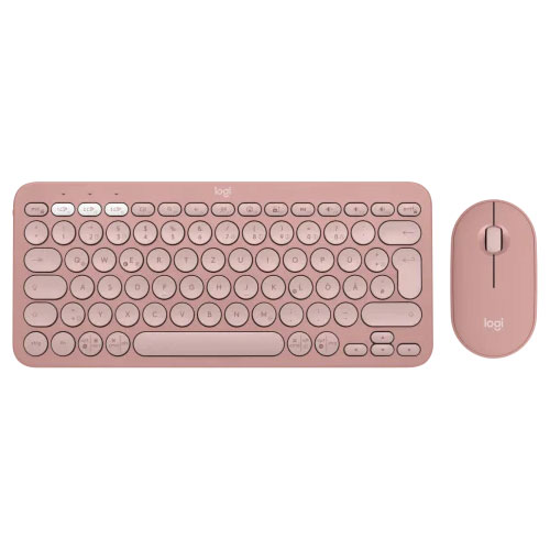Logitech Pebble 2 Wireless Keyboard & Mouse Combo Tonal Rose