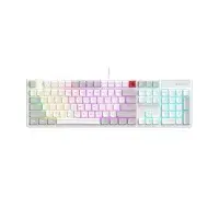 A4Tech Bloody B230N Neon Illuminate Lighting USB Gaming Keyboard - White