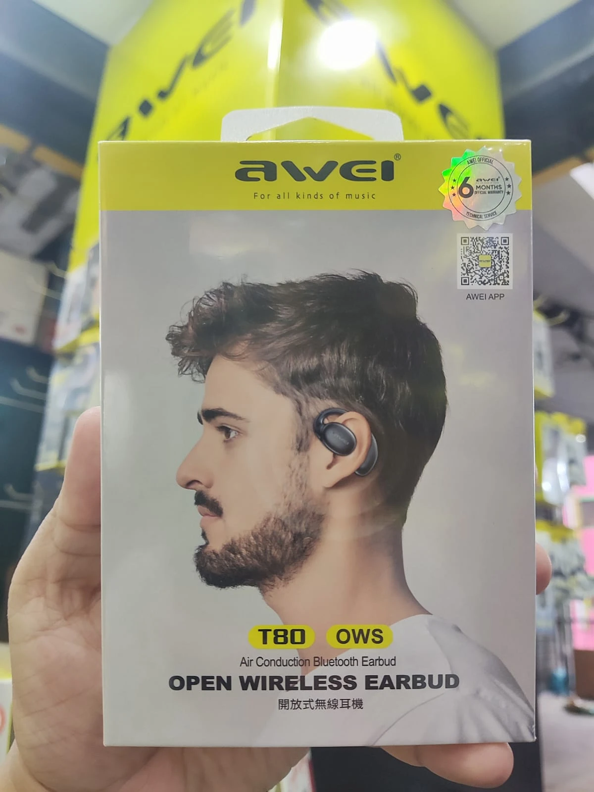 Awei T80 OWS Bluetooth Air Conduction Earbuds ( 6-Month Official Warranty )