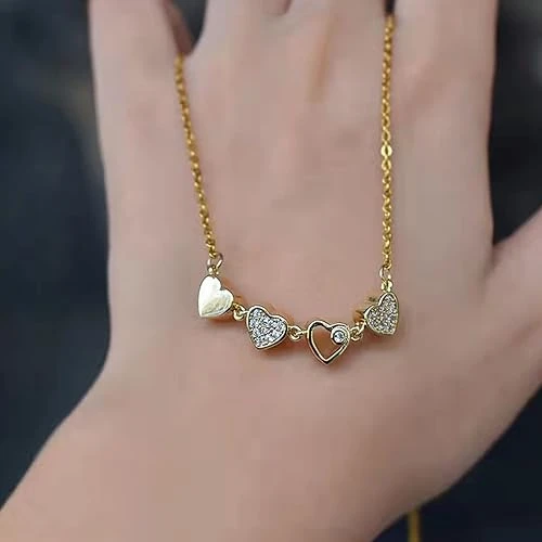 Love Heart Magnetic Pendant Chain Necklace