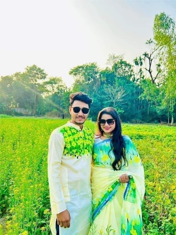 Hand Print Couple Dress