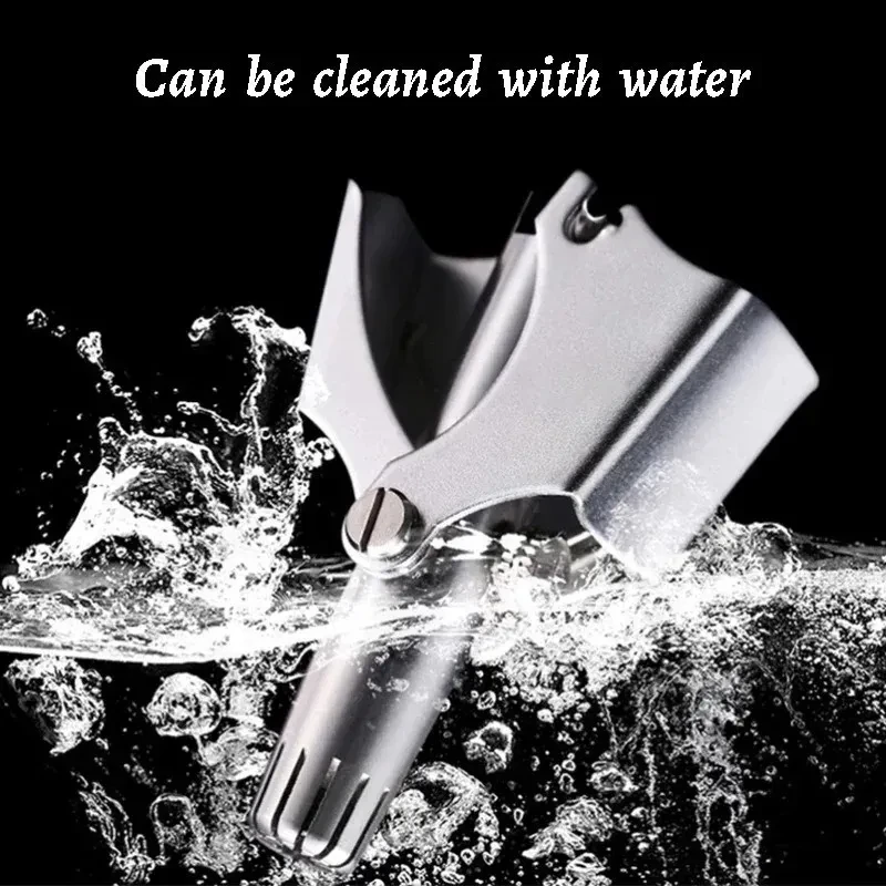 Men's Nose Hair Trimmer Stainless Steel Manual Trimmer Suitable For Nose Hair Razor Washable Portable Nose Hair Trimmer