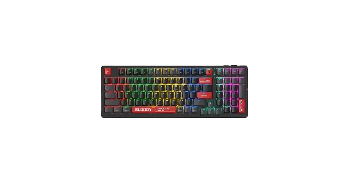A4Tech Bloody WS98 SPORTS RED RGB BLMS Red Switch Wireless Mechanical Gaming Keyboard