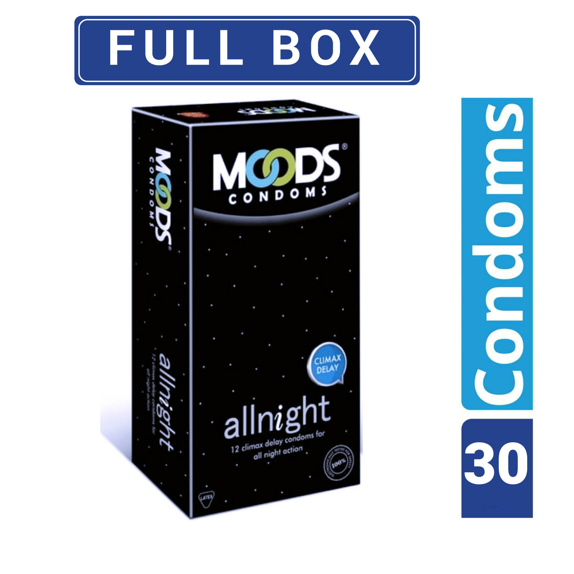Moods All Night Condoms 10 Packets (30 Pcs)