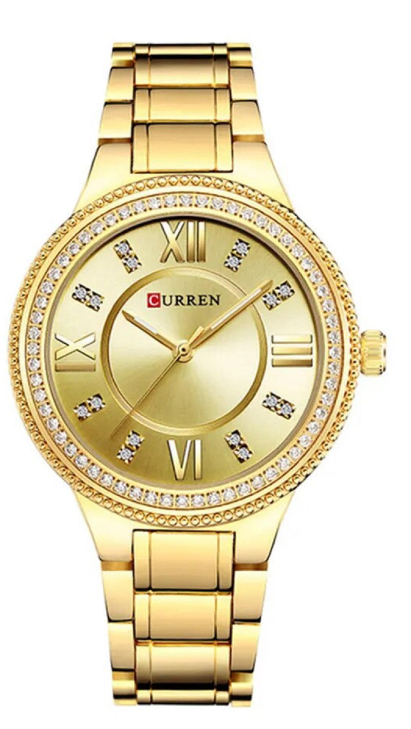 CURREN C9004L Stainless Steel Watch for Women – Gold