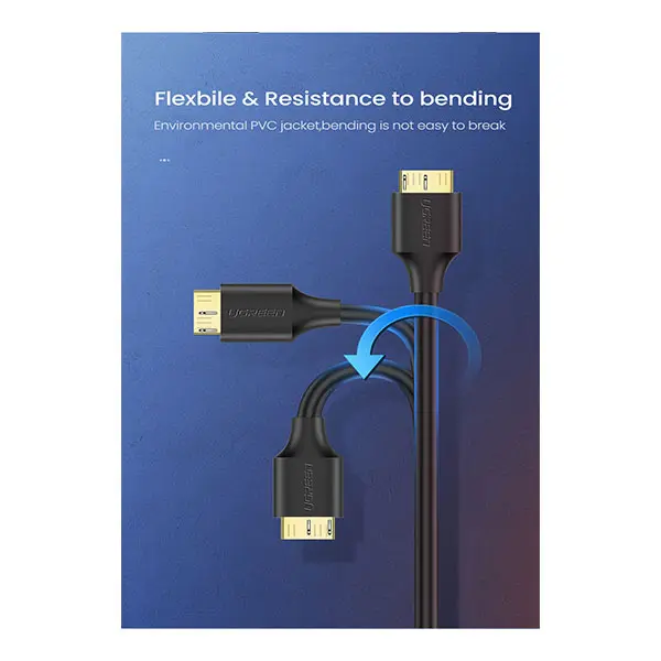 UGREEN US130 (10840) USB 3.0 A to Micro B Cable - 0.5M