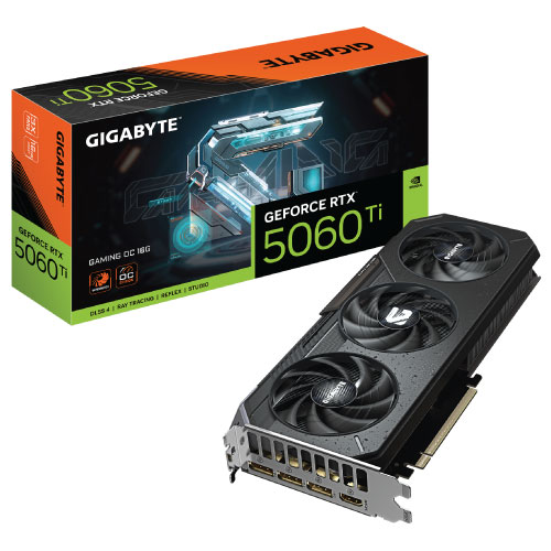 GIGABYTE GeForce RTX 5060 Ti GAMING OC 16GB GDDR7 Graphics Card