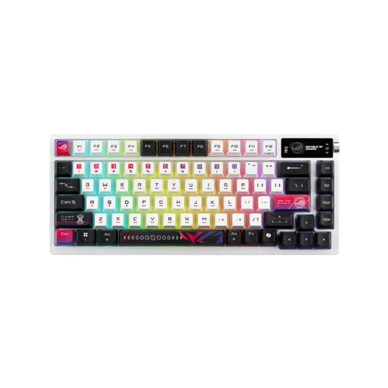ASUS ROG Azoth X NX Mechanical Switch (Snow V2) Hot-Swappable 75% Custom Gaming Keyboard