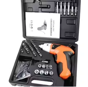 45 in 1 Cordless Electric Screwdriver with Bits Holder with LED Light Screwdriver, Rechargeable Screwdriver Tools Kit, Wireless Screwdriver Drill Machine with Reversible Function