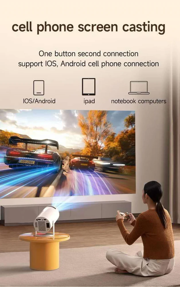 Magcubic HY300 Smart Mini Projector - 4K Supported, WiFi 6, Android OS
