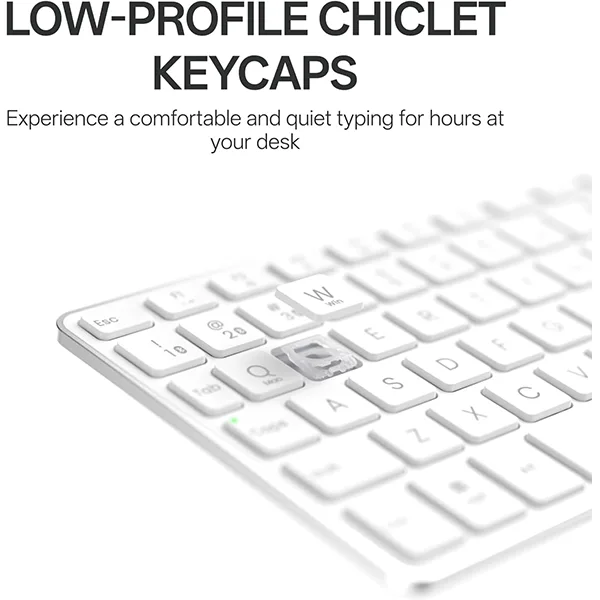 Rapoo E900T Portable Wireless Keyboard with Touchpad – White