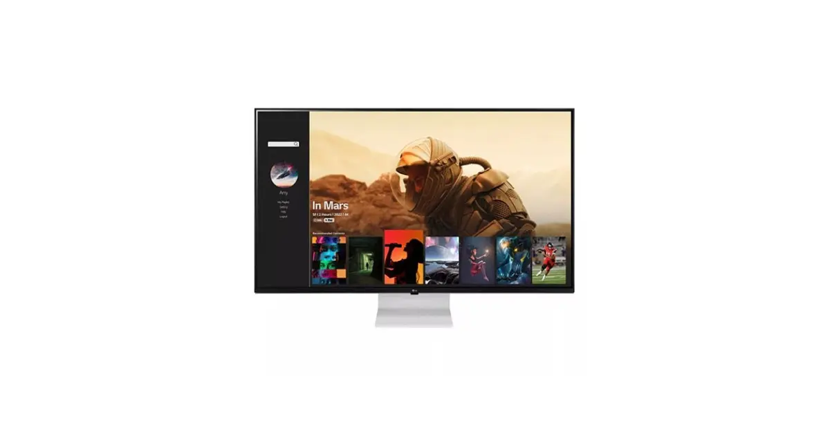 LG 43SQ700S-W 43-inch 4K UHD IPS MyView Smart Monitor with webOS
