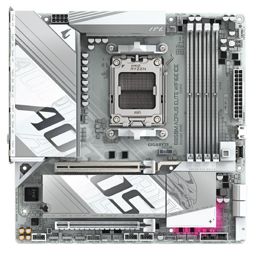 GIGABYTE AMD B850M A ELITE WF6E ICE Motherboard