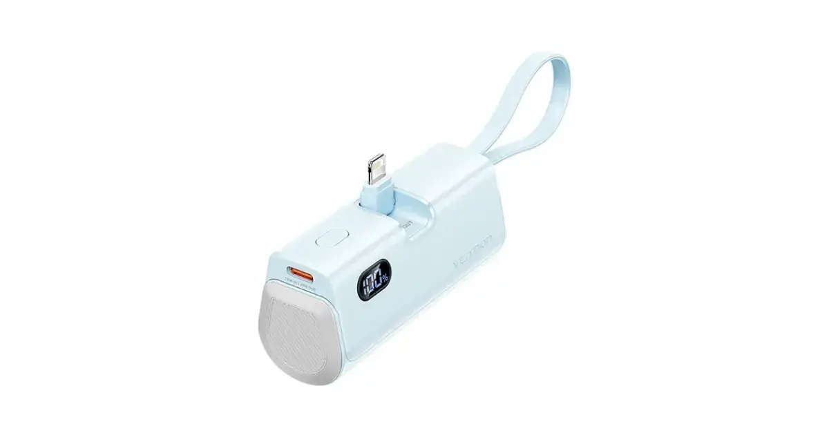 VENTION FHRL0 LED Display 4800mAh Power Bank - Blue
