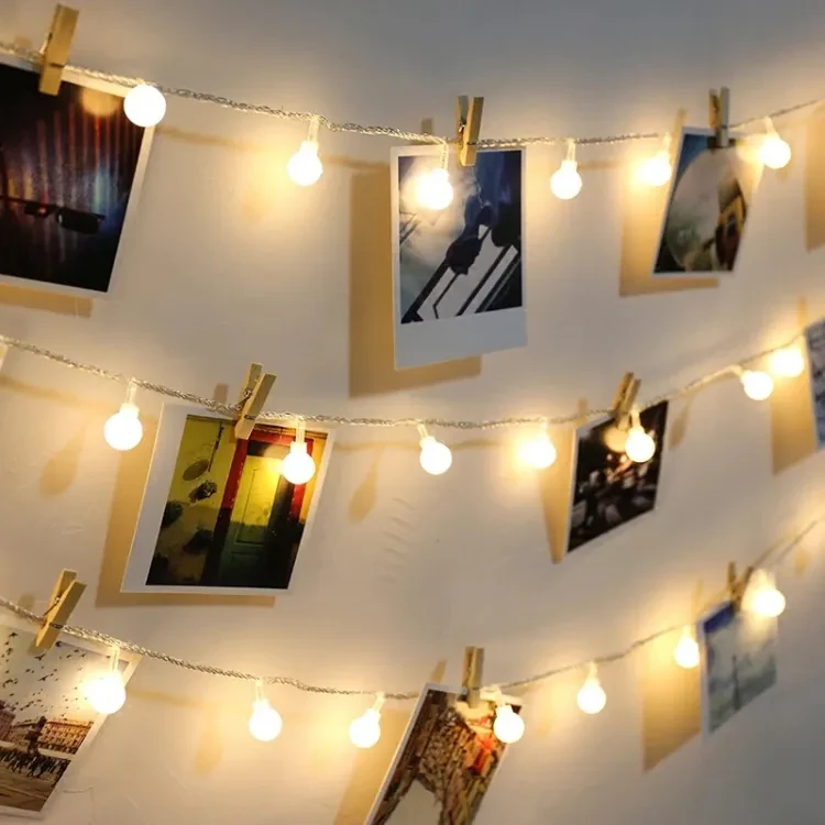 Warm White Snow Ball Fairy Lights , Waterproof Decorative Fairy Lights Set of 28 Pieces