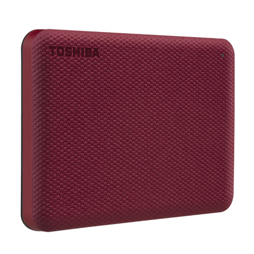 Toshiba External Hard Drive Canvio Advance 2TB Portable USB 3.2 Red (HDTCA20AR3AA)