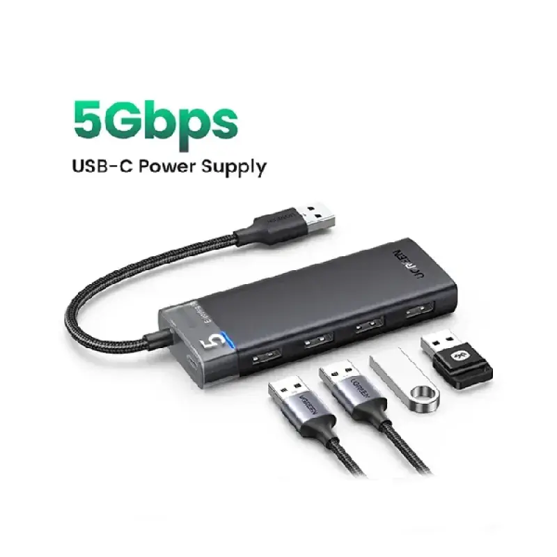 UGREEN CM653 (15548) 4-Port USB-A 3.0 Hub With USB-C Power Supply