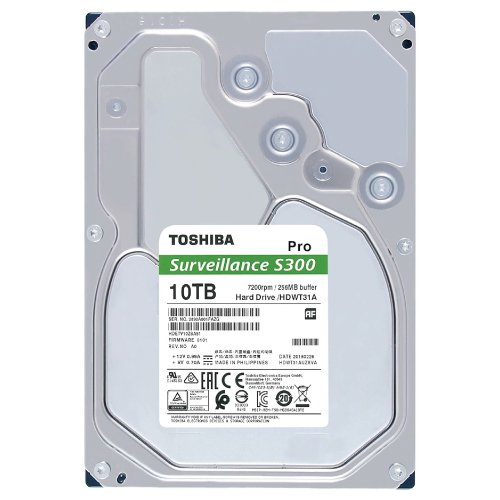 Toshiba S300 Pro 10TB 7200rpm 3.5″ Surveillance Hard Drive