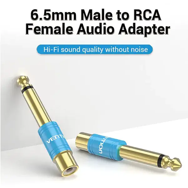 VENTION VDD-C03 6.35mm Male to RCA Female Audio Adapter