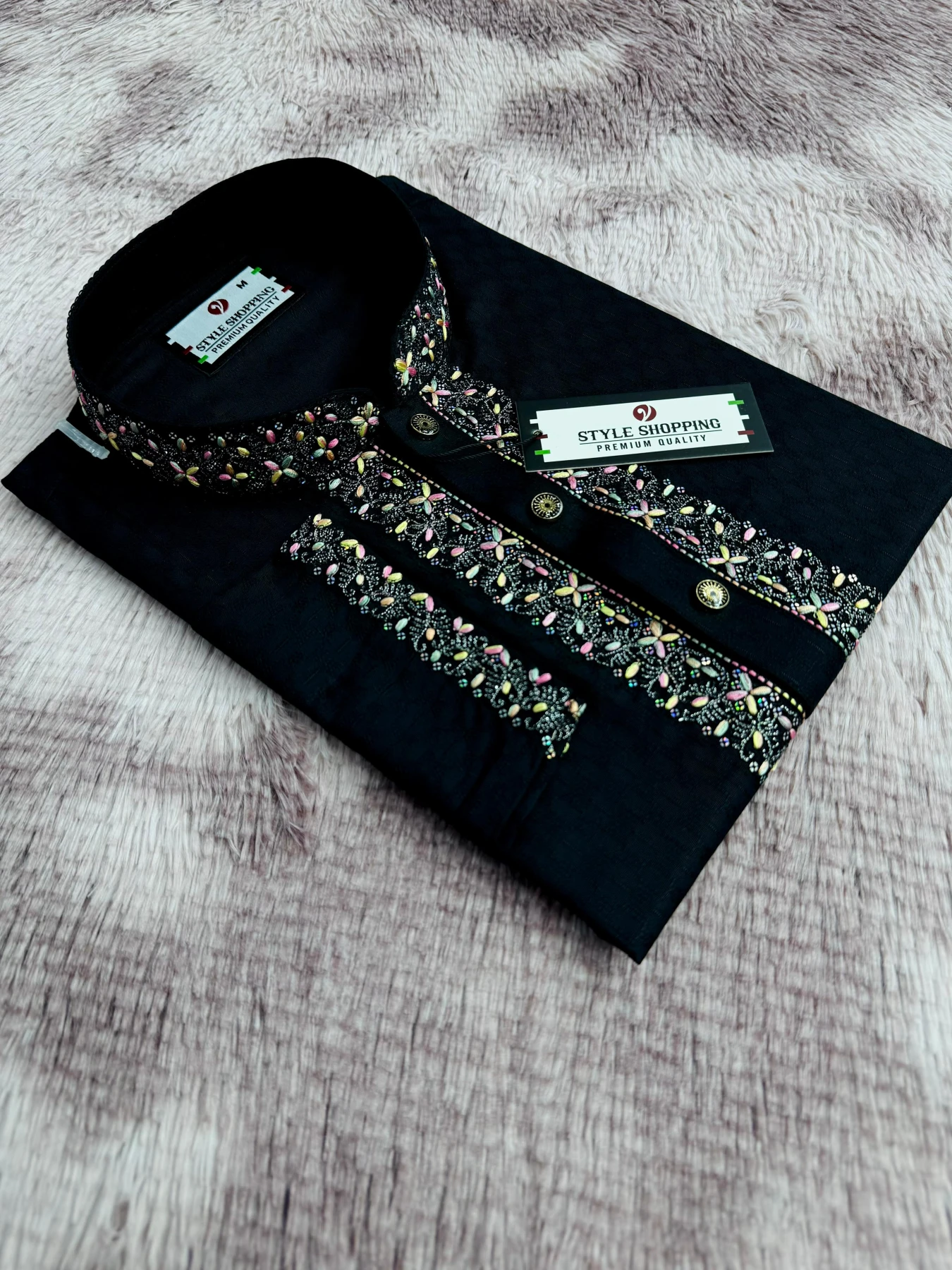 Eid Collection 2026 Black Sequence Embroidery Punjabi
