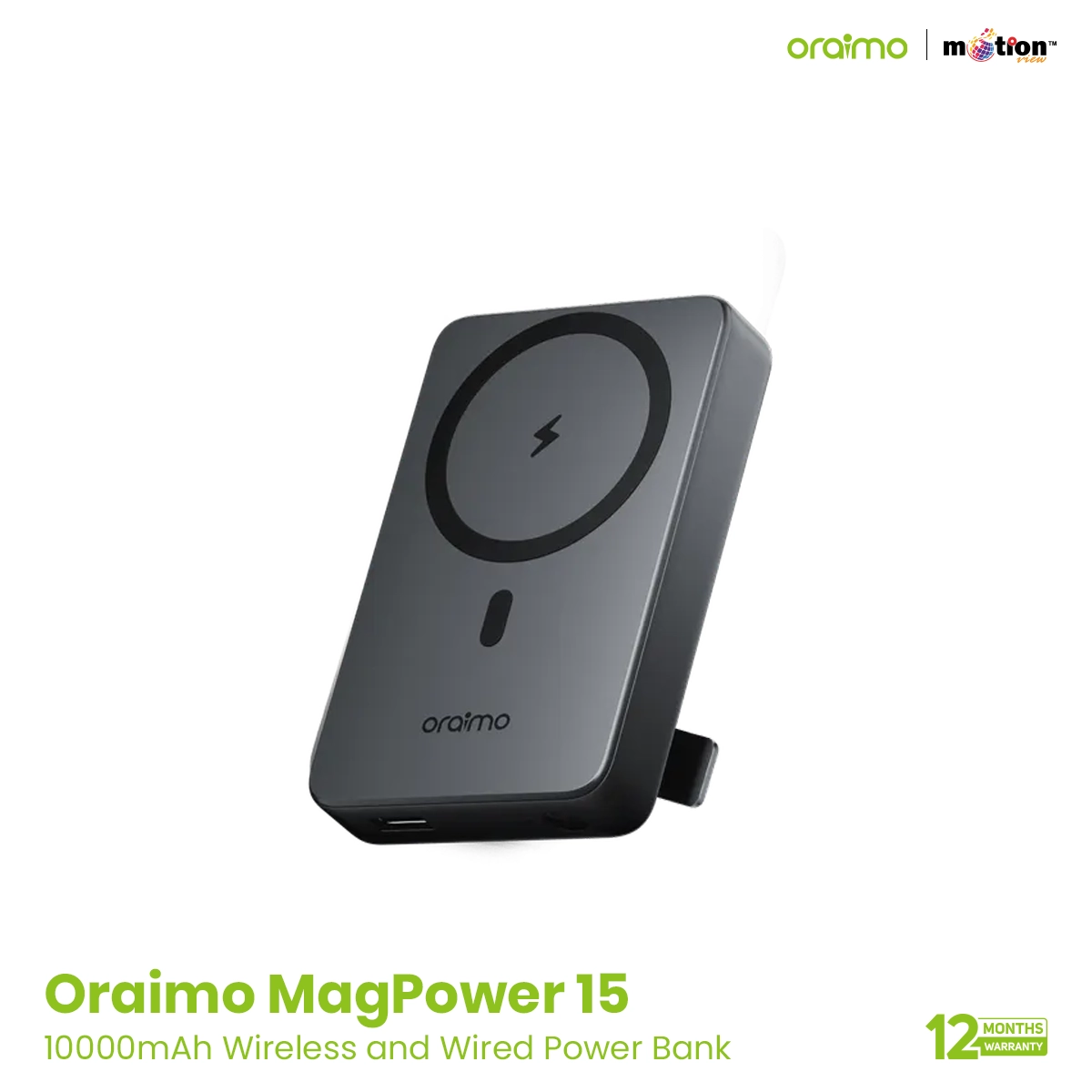 oraimo MagPower 15 Magnetic Wireless Power Bank (OPB-7102W)