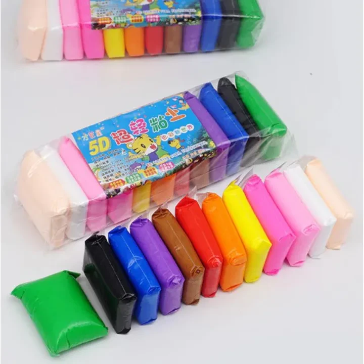 12 Colors Soft Super Light Clay Modeling Air Dry Clay For Diy Handmade Toys