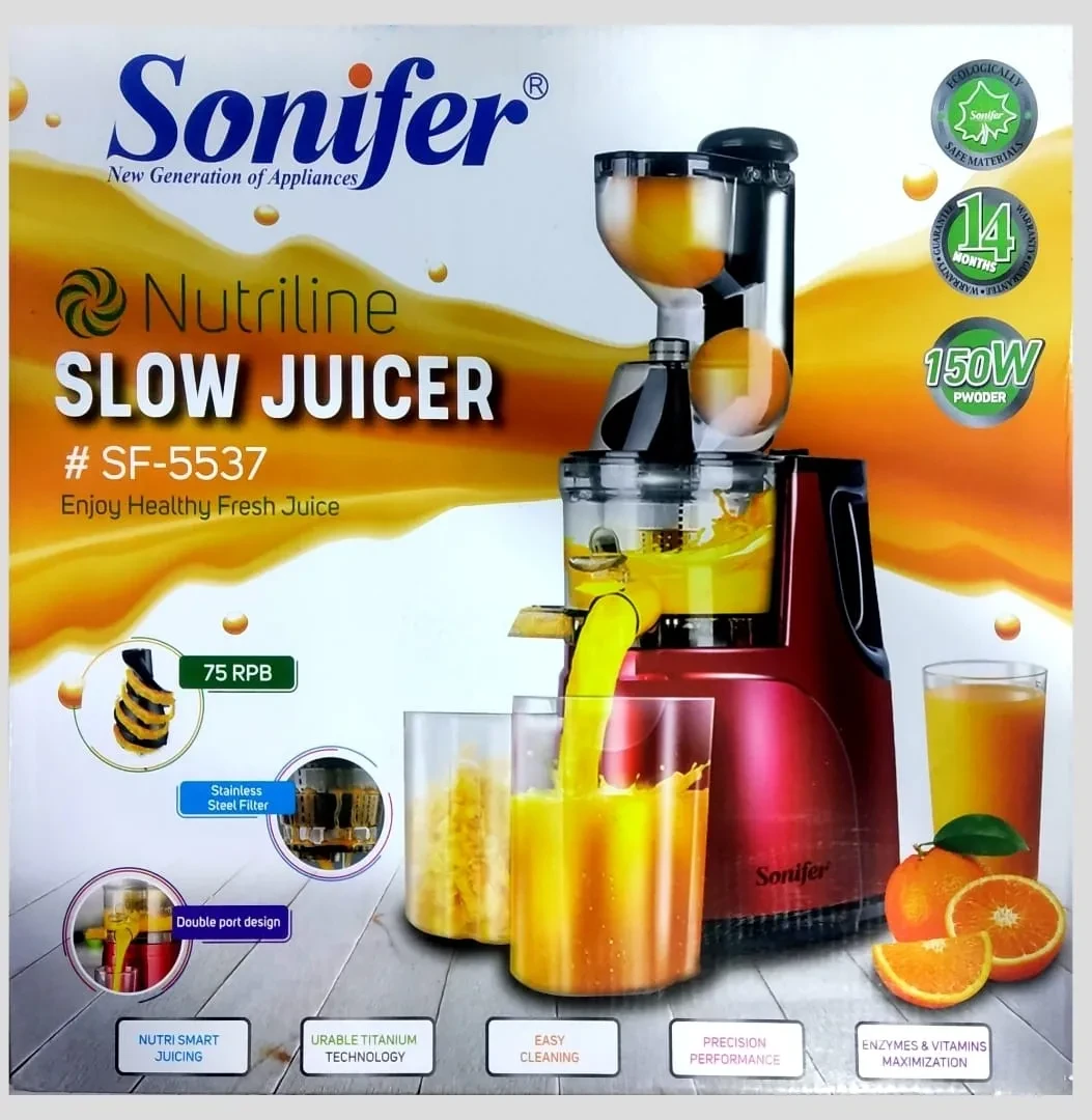 Sonifer SF-5537 Cold Press Fruit Slow Juicer & Food Mixer Extractor