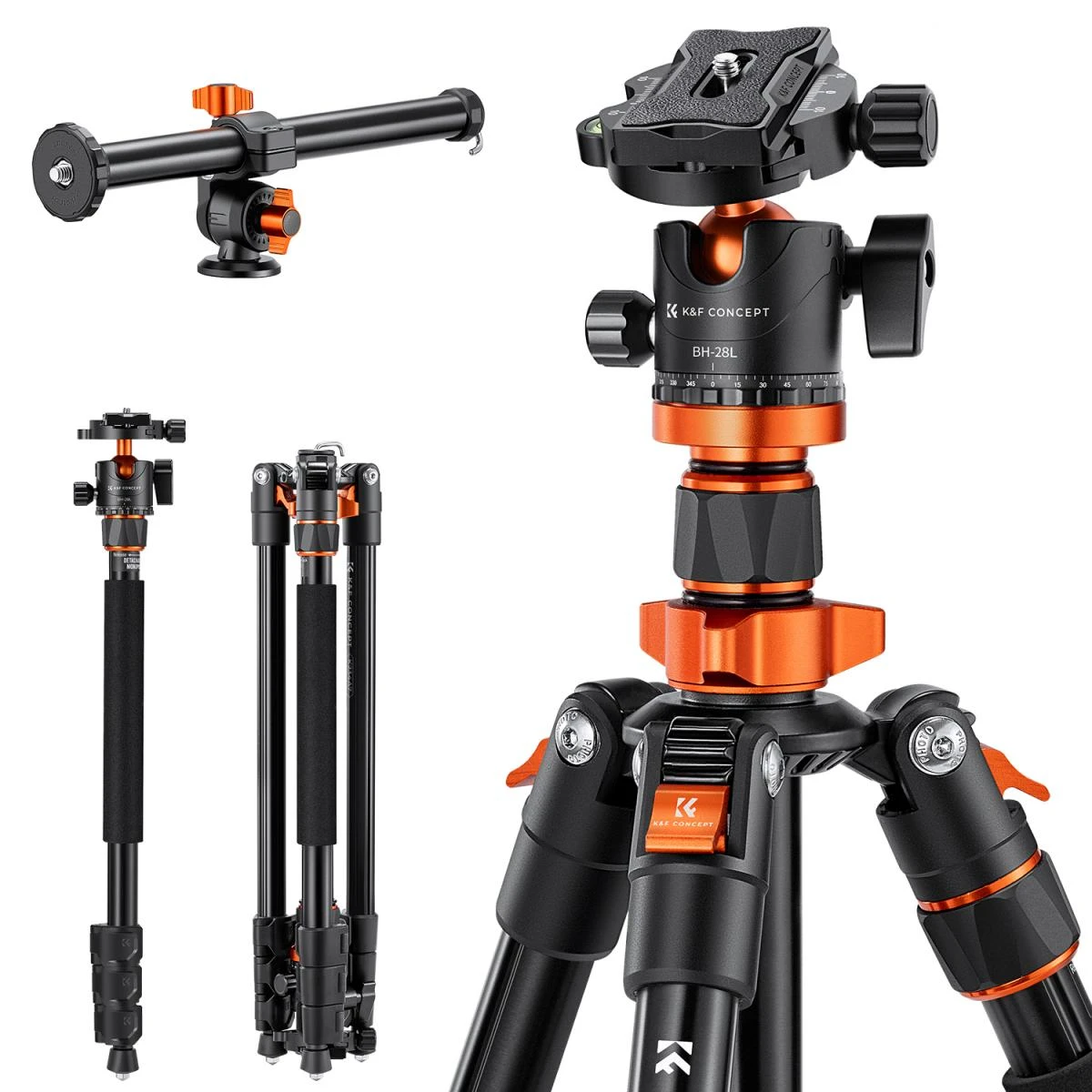 K&F 2m Overhead DSLR Tripod KF09.087V6