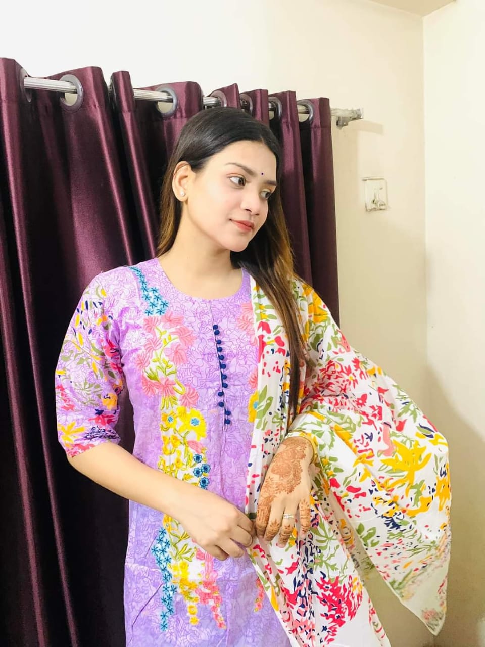 কটন থ্রি পিস