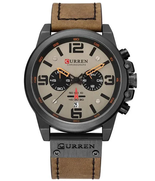 CURREN 8314 Casual Waterproof Watch - Brown
