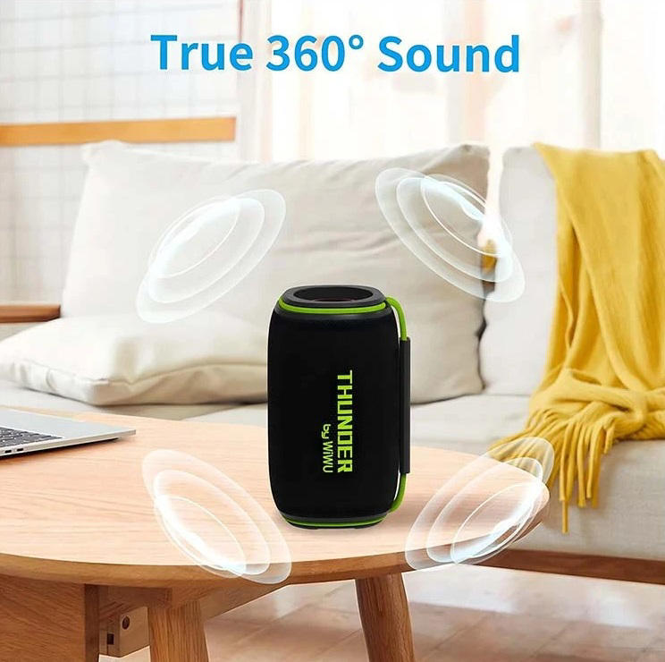 Wiwu Thunder H5 Black Portable Bluetooth Speaker