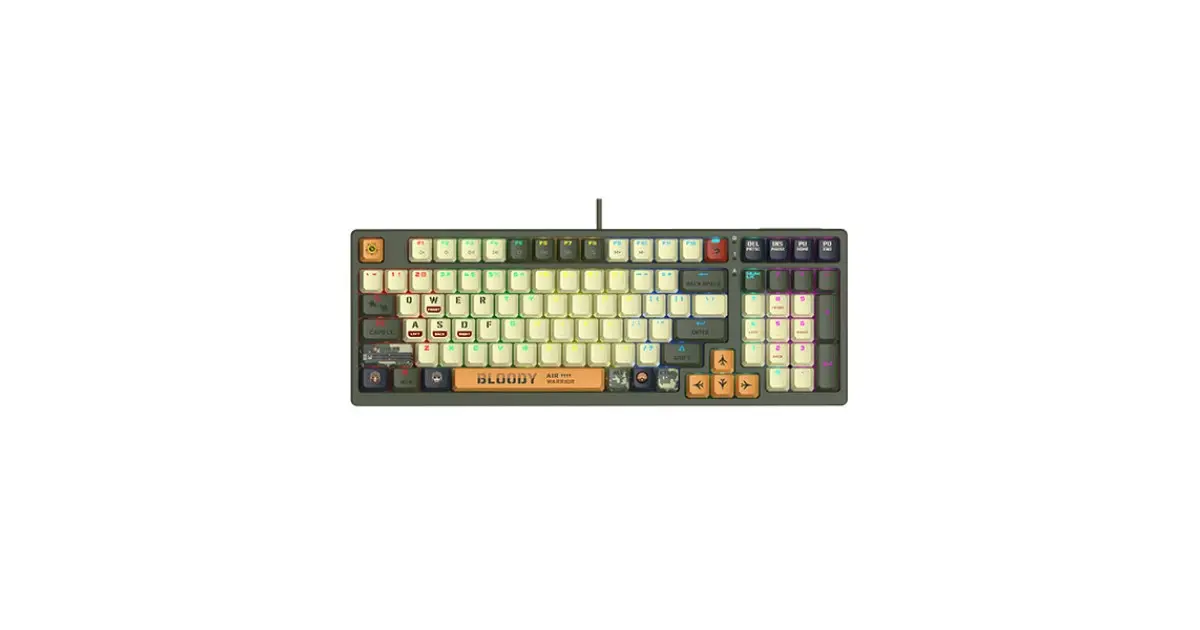 A4tech Bloody S98 Aviator BLMS Red Switch RGB Mechanical Gaming Keyboard