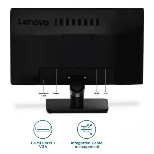 Lenovo D19-10 18.5 Inch HD HDMI VGA Monitor