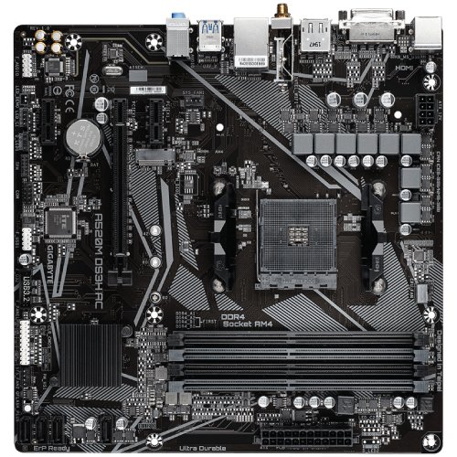 Gigabyte AMD Chipset A520M DS3H AC Ultra Durable AM4 Micro-ATX Motherboard
