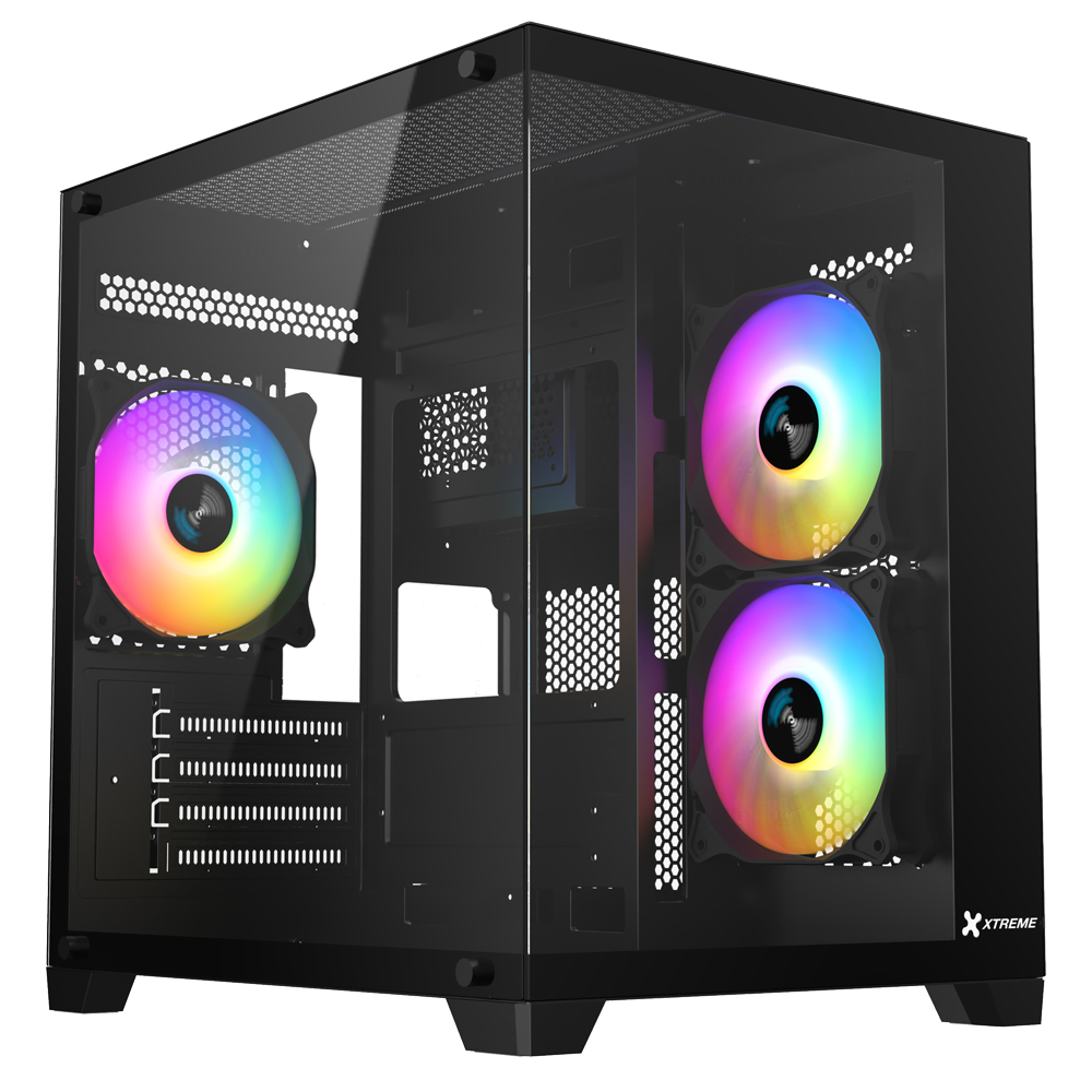 Xtreme S270B ARGB Mid Tower Casing With 3 ARGB Fan