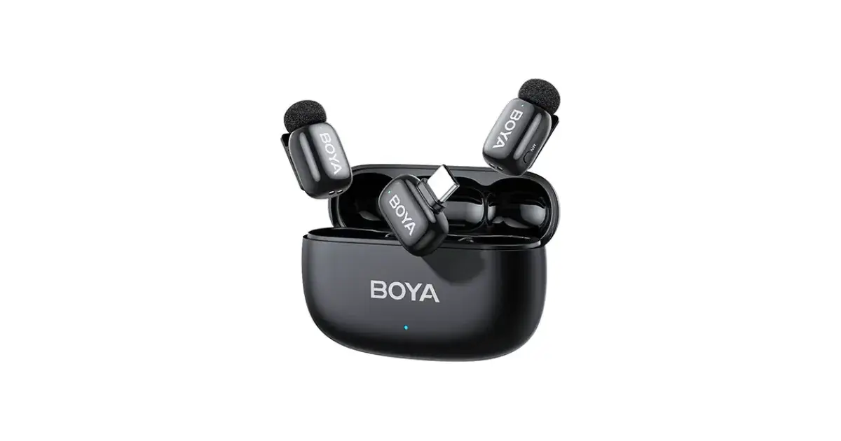 BOYA Mini 2-02 AI Noise Cancellation Super Mini Wireless Microphone