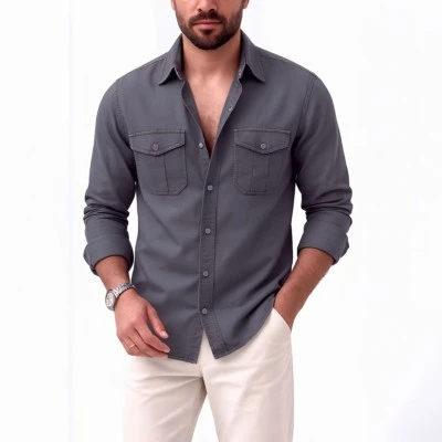 Full sleeves double pocket Shirt